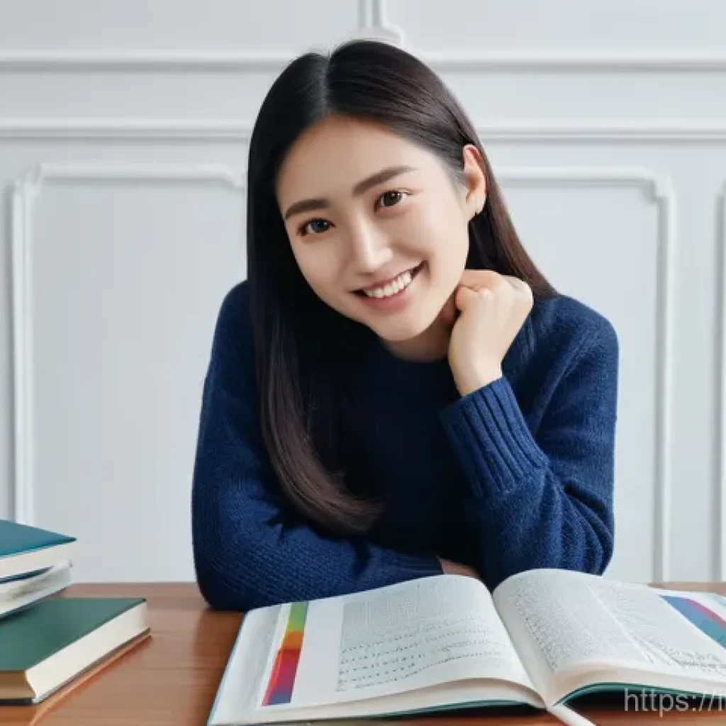 TOPIK 시험 준비 어플 추천 - **Prompt:** A vibrant and engaging scene featuring a young Italian woman, approximately 20-25 years ...