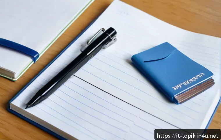 TOPIK 시험 전날 준비물 체크리스트 - A neatly organized study desk in a bright Italian apartment, featuring essential exam materials: a v...