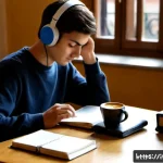 한국어능력시험 중점 과목 - Photorealistic Italian university study session focused on core language-exam subjects, a young adul...